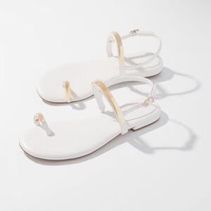 Gold Hardware Flat Sandals